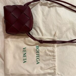 Bottega Veneta Mini Cassette Woven Leather Crossbody Camera Bag